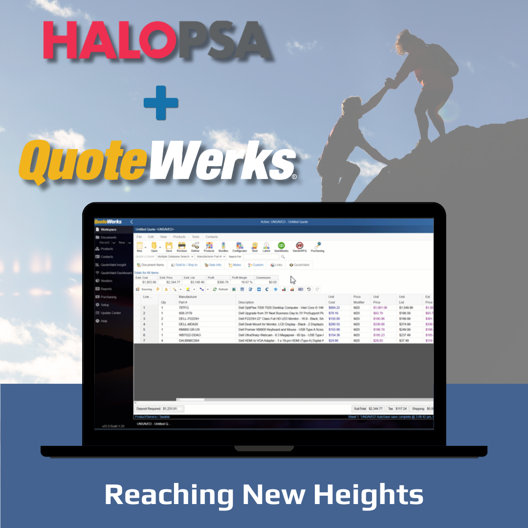 Reaching New Heights: QuoteWerks and HaloPSA Integration