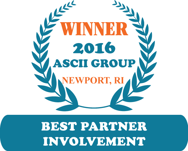 QuoteWerks was honored to be awarded Best Partner Involvement at ASCII Newport 2016