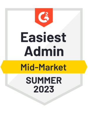 QuoteWerks G2 Summer Easiest Admin Mid-Market Badge