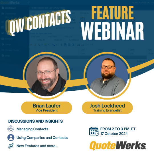 Feature Spotlight: QuoteWerks Company and Contact Database 